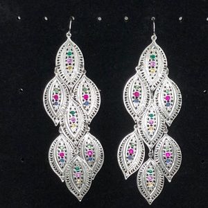 Gorgeous Chandelier Earrings - Multi colored